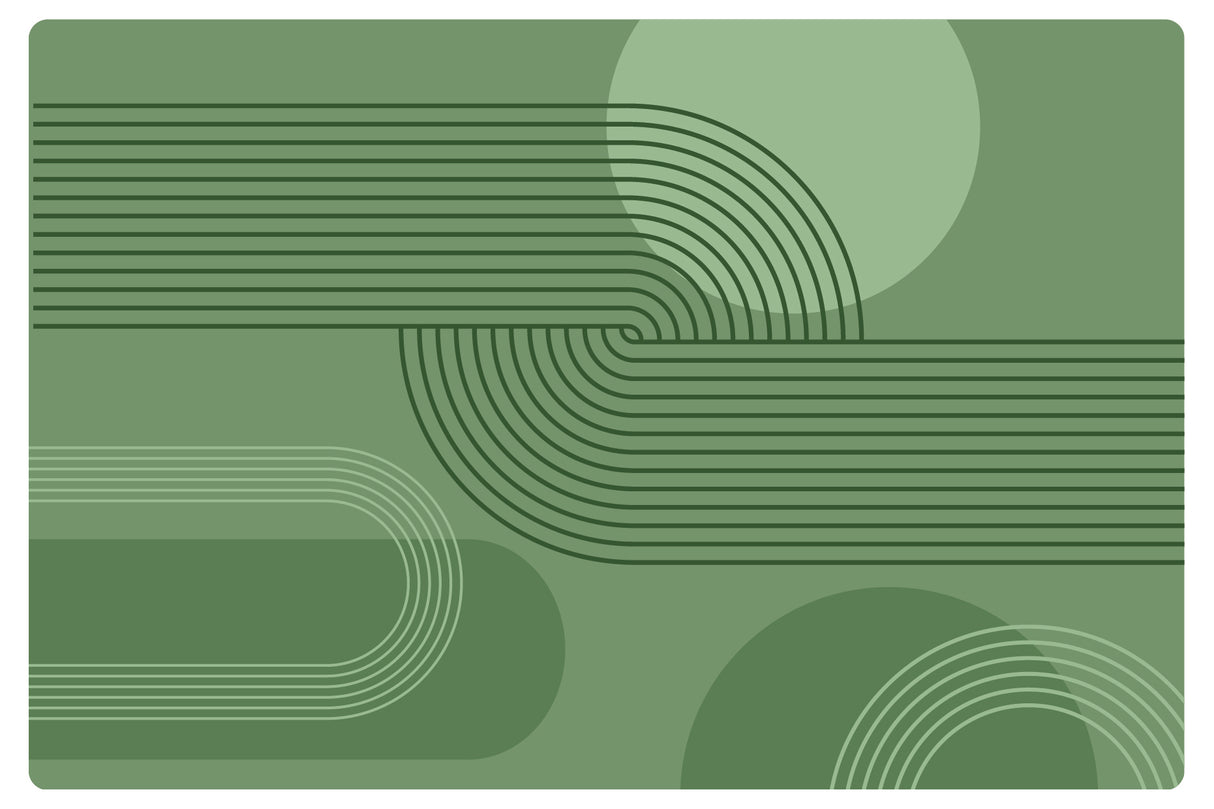 Green Arches Rug