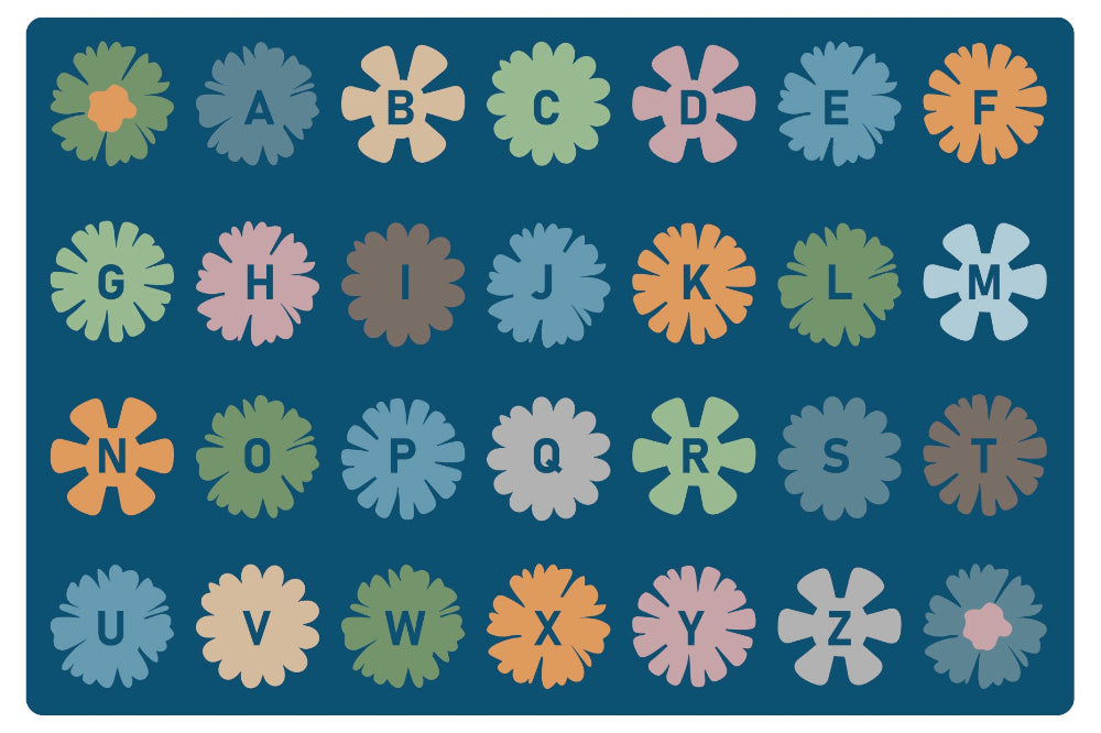 Flower Alphabet Rug