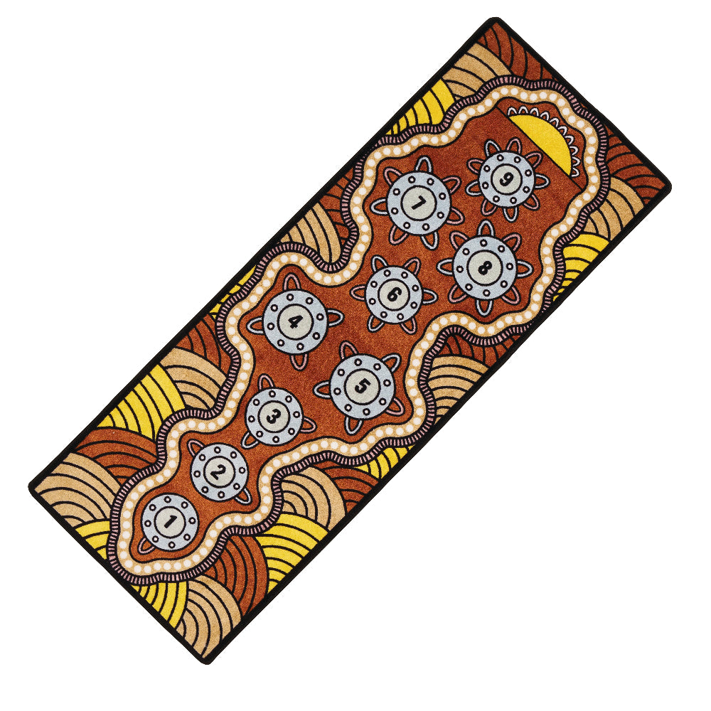 Indigenous Land Hop Scotch Floor Rug