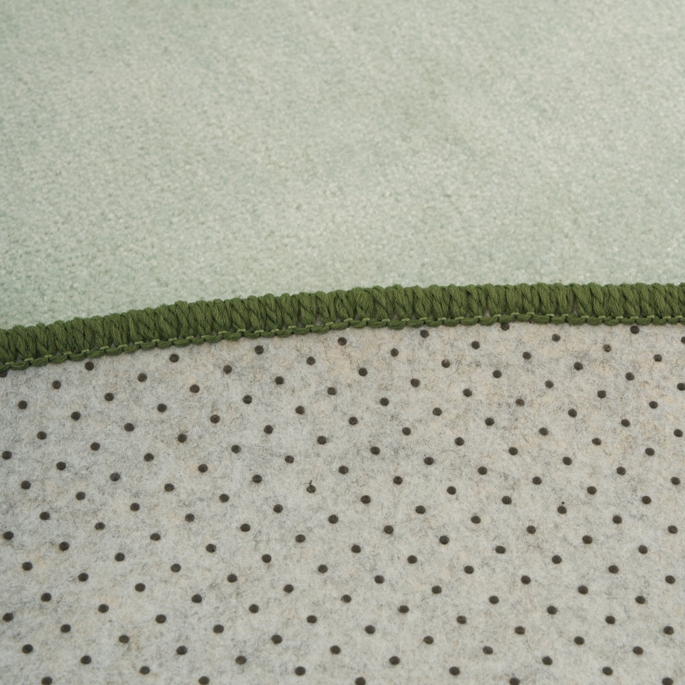 Light Green Round Rug
