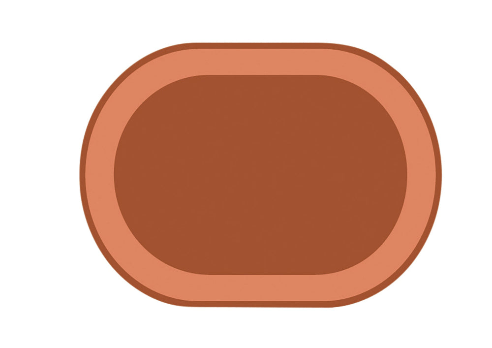 Oval Rug - Terracotta