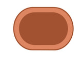 Oval Rug - Terracotta