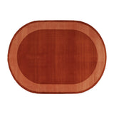 Terracotta Oval Rug