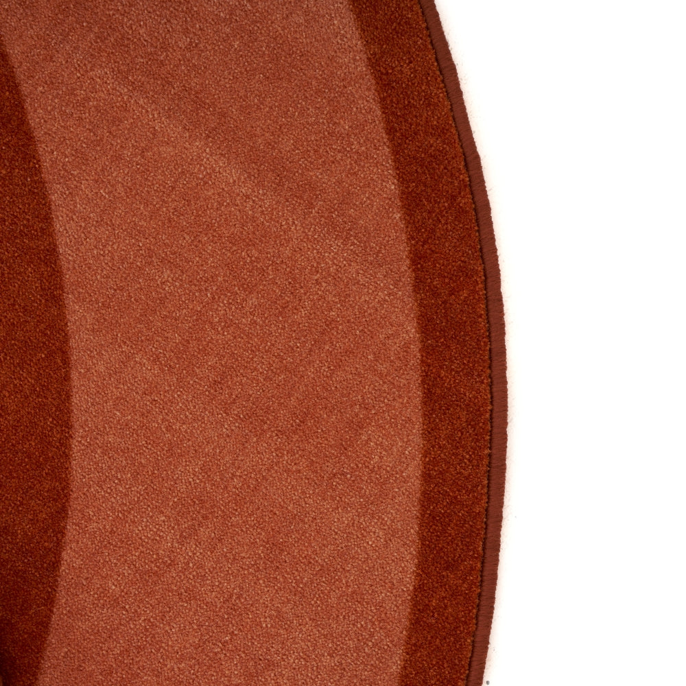 Terracotta Oval Rug