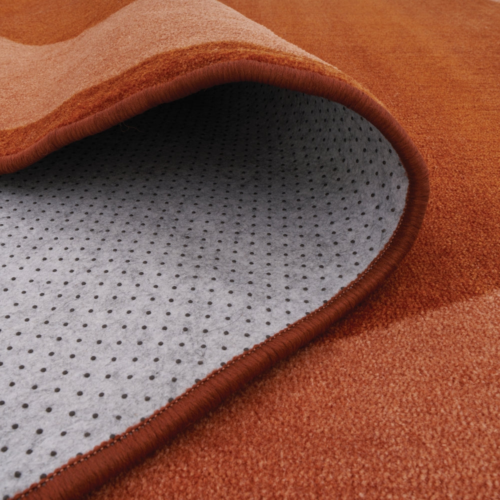 Terracotta Oval Rug