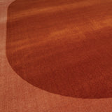 Terracotta Oval Rug