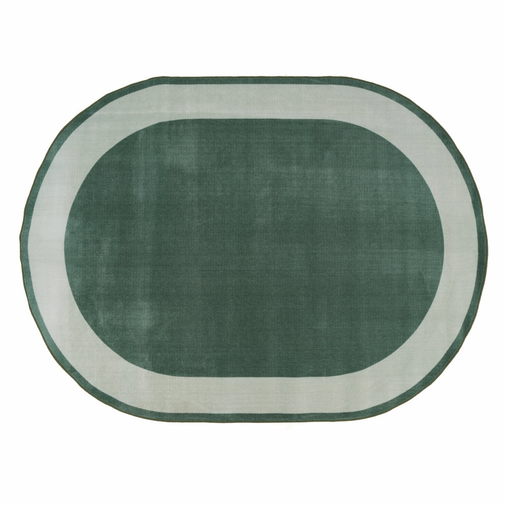 Green Oval Rug