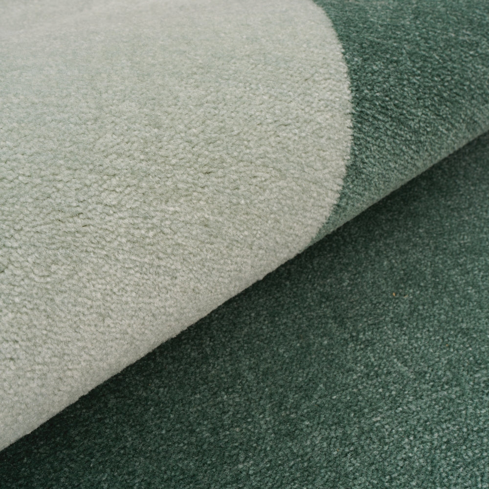 Green Oval Rug