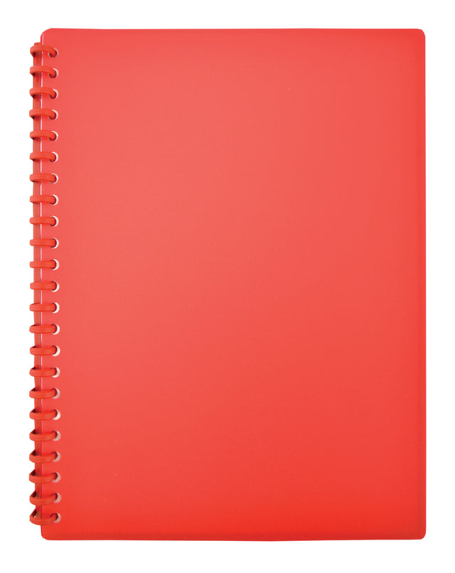 Display Book A4 Red 20 Pocket