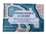 Acknowledgement to Country Sign Blue