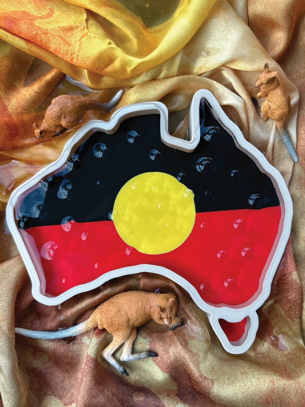 Aboriginal Flag Australia Sensory Tray