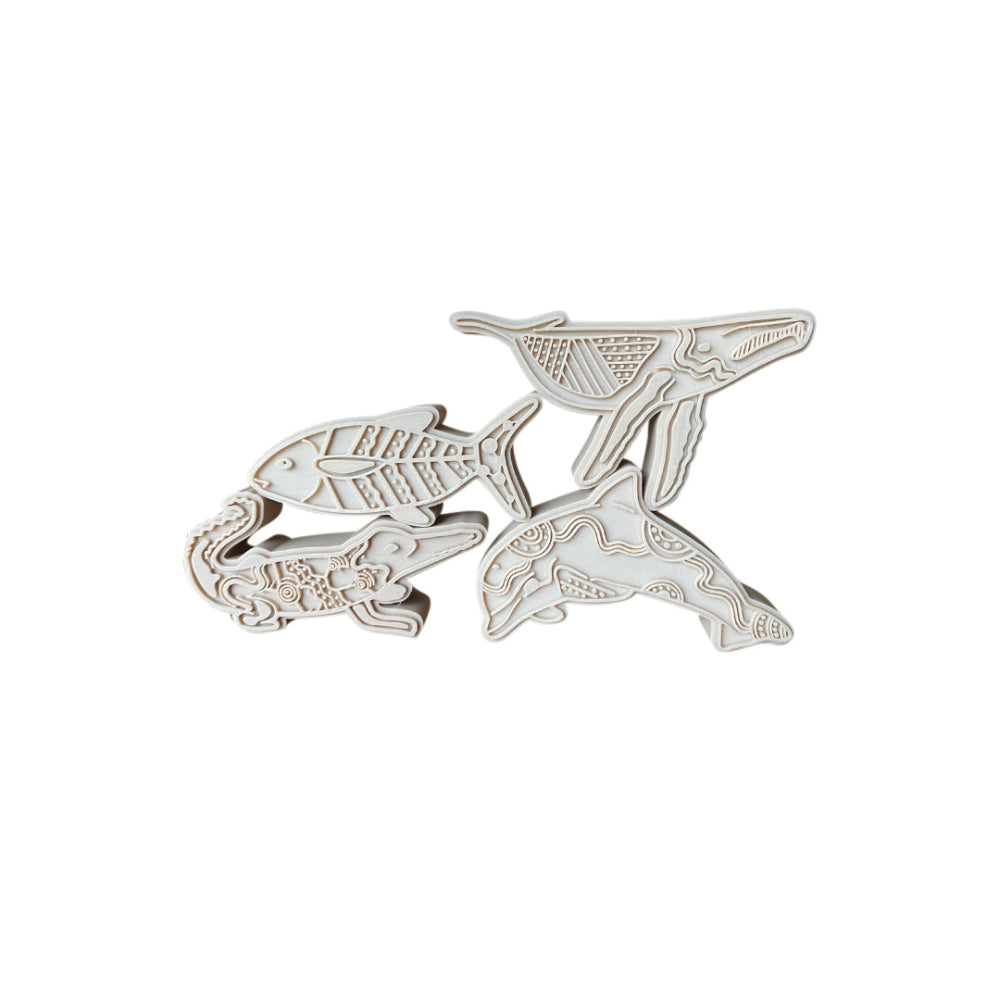 Aboriginal Animal Stampers Water Animals