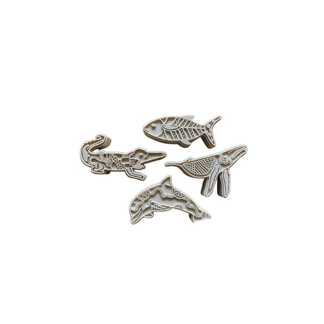 Aboriginal Animal Stampers Water Animals
