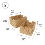 Water Hyacinth Basket - Set of 2