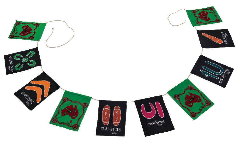 Aboriginal Ceremony Symbols Bunting