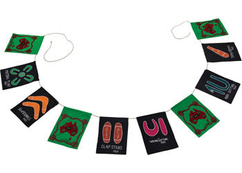 Aboriginal Ceremony Symbols Bunting