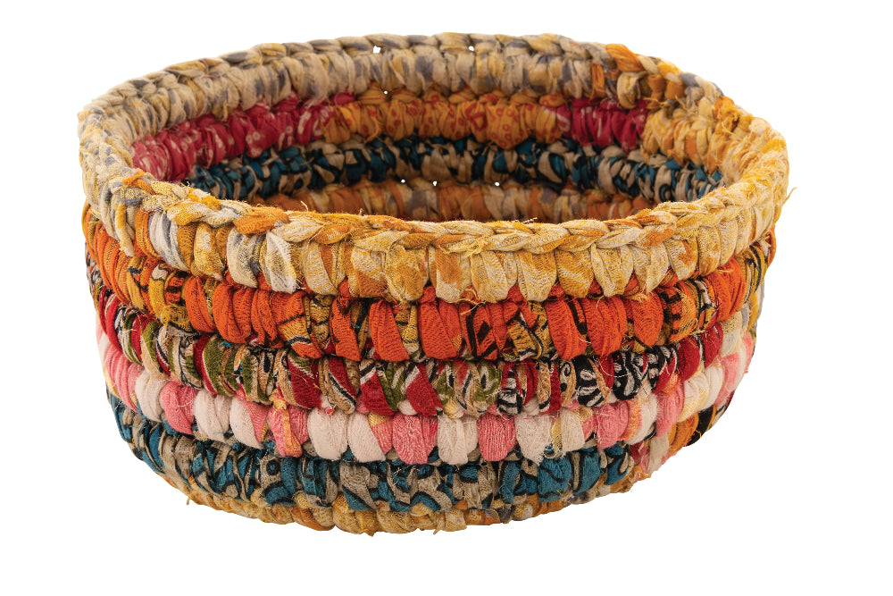 Fair Trade - Recycled Sari Dori Bowl - 27cm