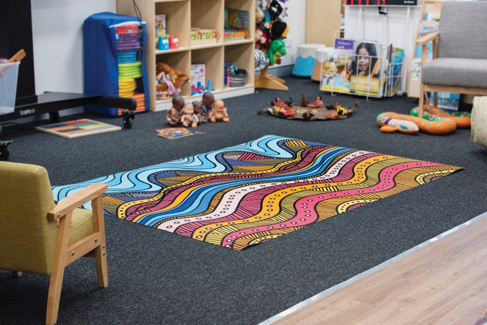 Dreamtime Country Sacred Lands Indoor Floor Mat