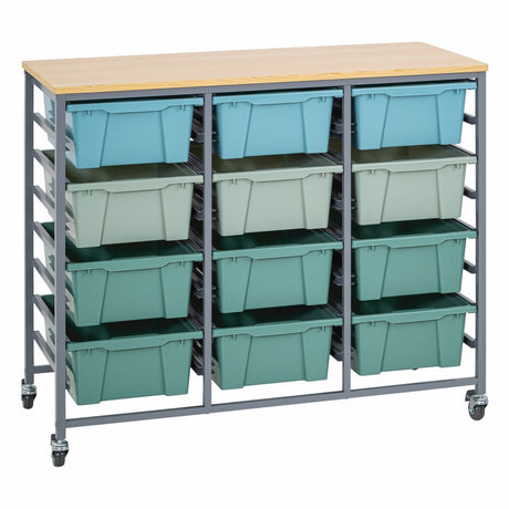 Triple Tote Tray Trolley Kits