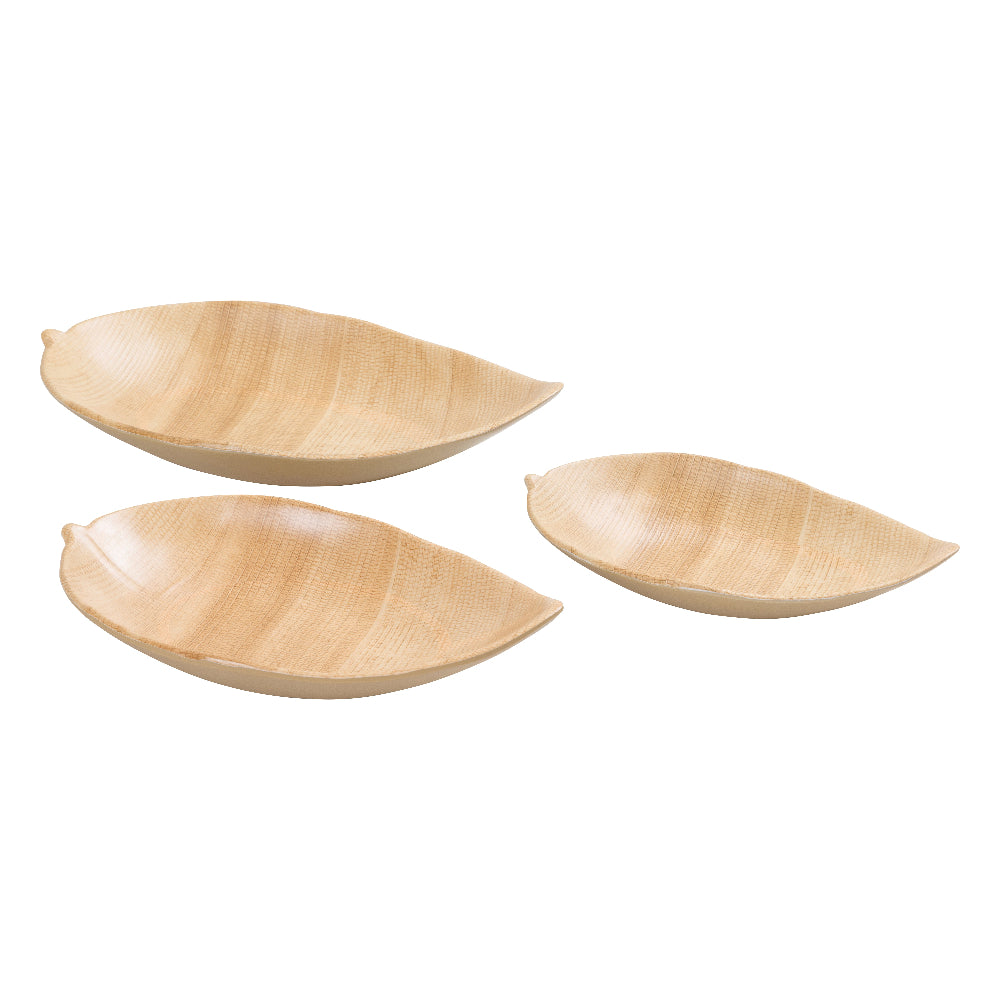 Banana Leaf Melamine Platters – Set of 3