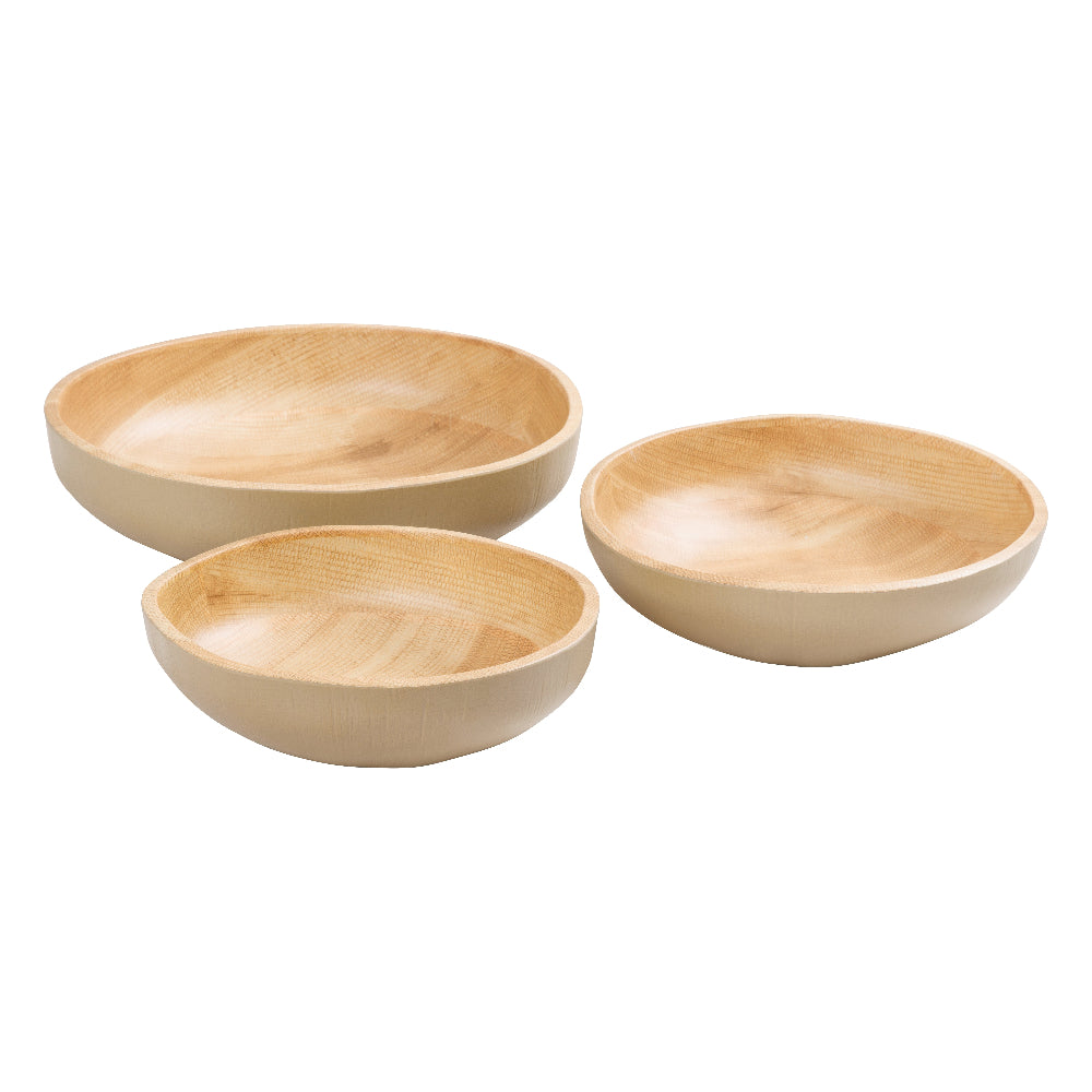 Banana Leaf Melamine Serving Bowls – Set of 3