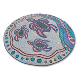 Turtle Family Round Rug