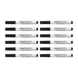Teachables Whiteboard Marker Chisel Tip Black Pack of 12