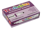 Teachables Whiteboard Marker Bullet Blk Pk 12