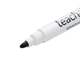 Teachables Whiteboard Marker Bullet Blk Pk 12