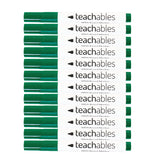 Teachables Whiteboard Markers Bullet Green - Pack of 12