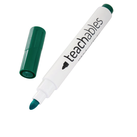 Teachables Whiteboard Markers Bullet Green - Pack of 12