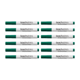 Teachables Whiteboard Markers Bullet Green - Pack of 12