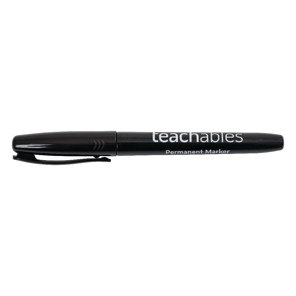 Teachables Thinline Permanent Markers Assorted - Pack of 12