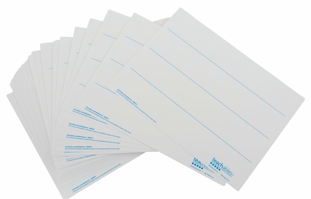 Teachables Lined Whiteboards - Pack of 30