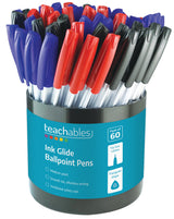 Ink Glide Ballpoint Pens Asst - Pack of 60