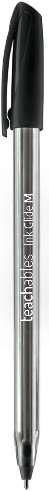 Ink Glide Ballpoint Pens Black - Pack of 10