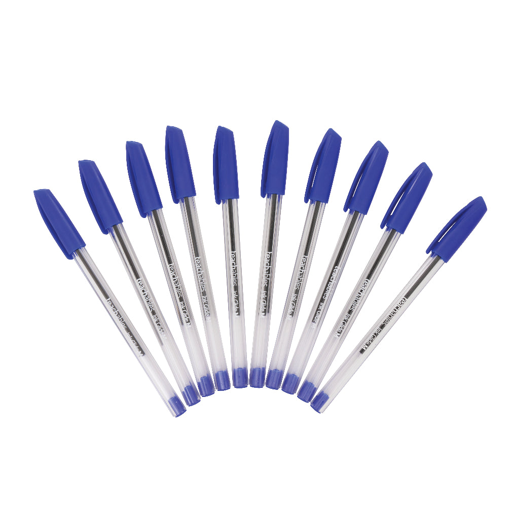 Ink Glide Ballpoint Pens Blue - Pack of 10