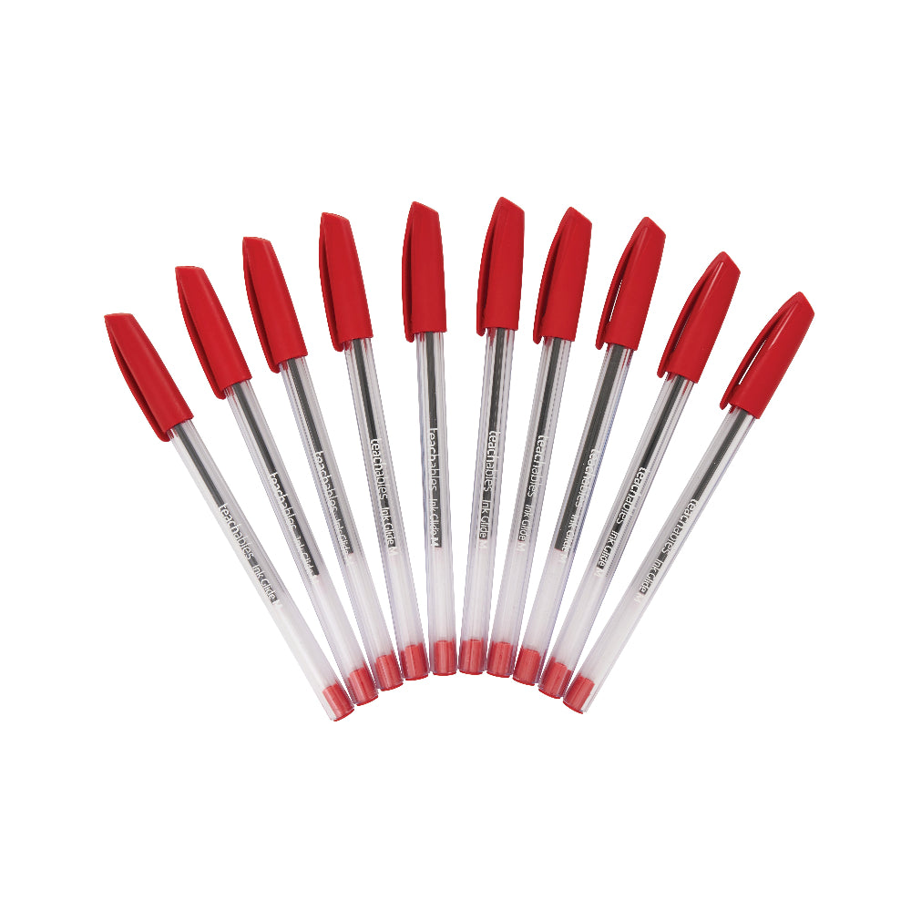 Ink Glide Ballpoint Pens Red - Pack of 10