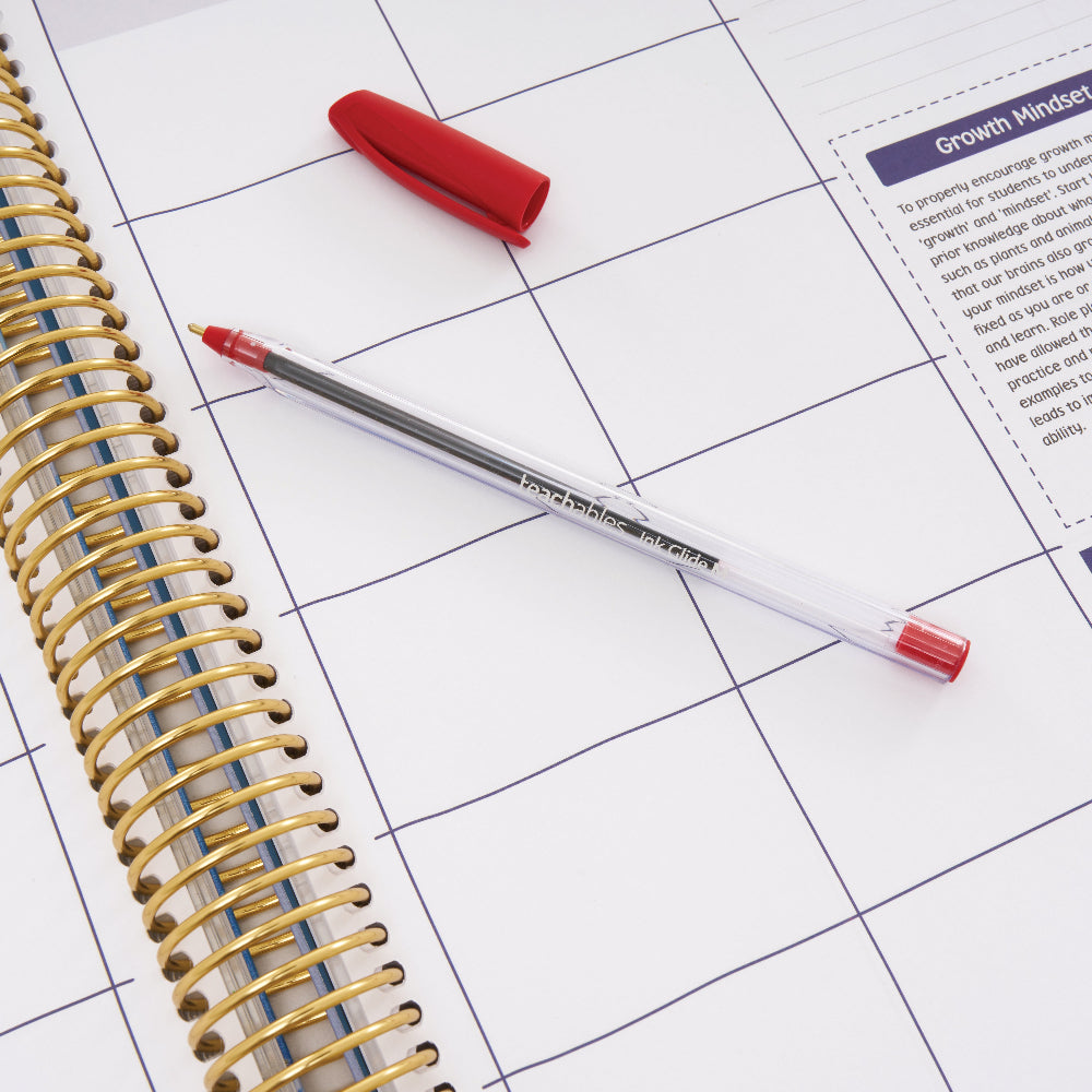 Ink Glide Ballpoint Pens Red - Pack of 10