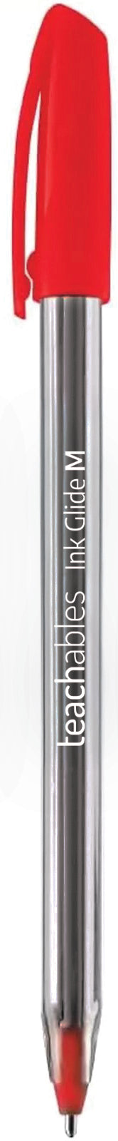Ink Glide Ballpoint Pens Red - Pack of 10