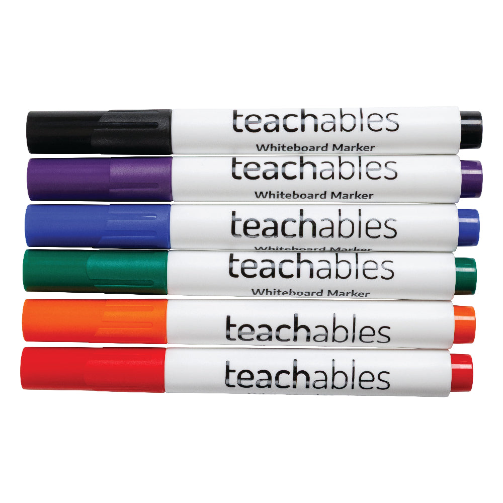 Teachables Whiteboard Markers Bullet Pack of 144 Assorted