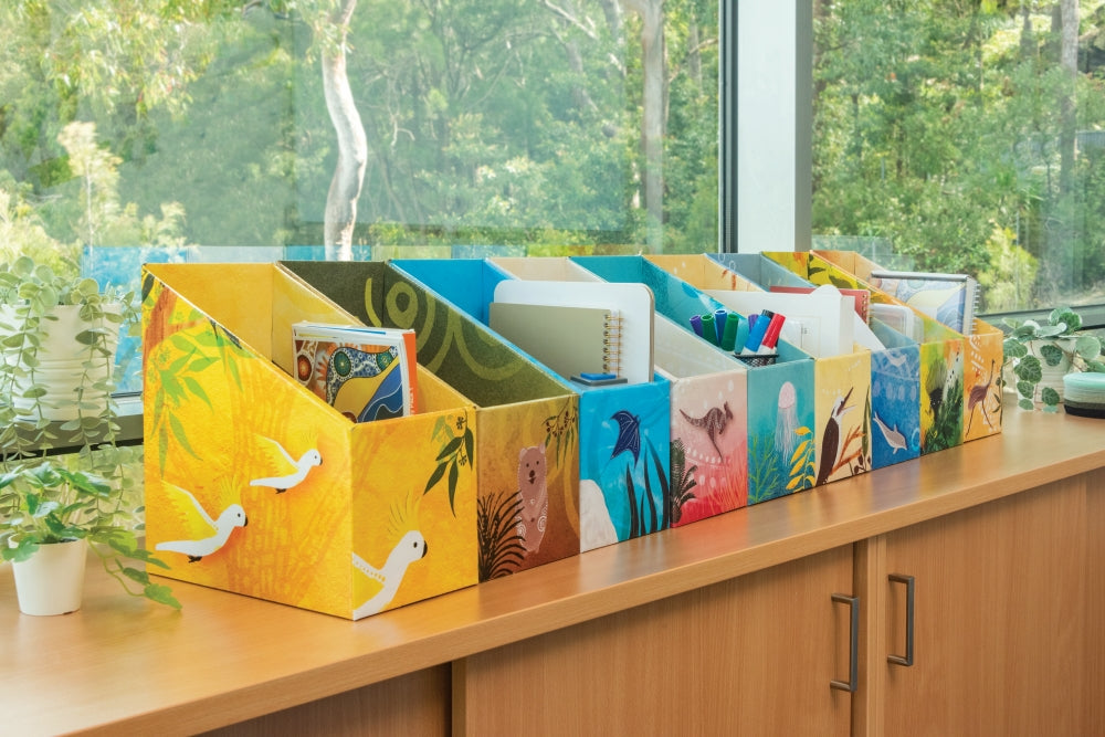 Indigenous Magazine Box - Australian Animals Set of 9