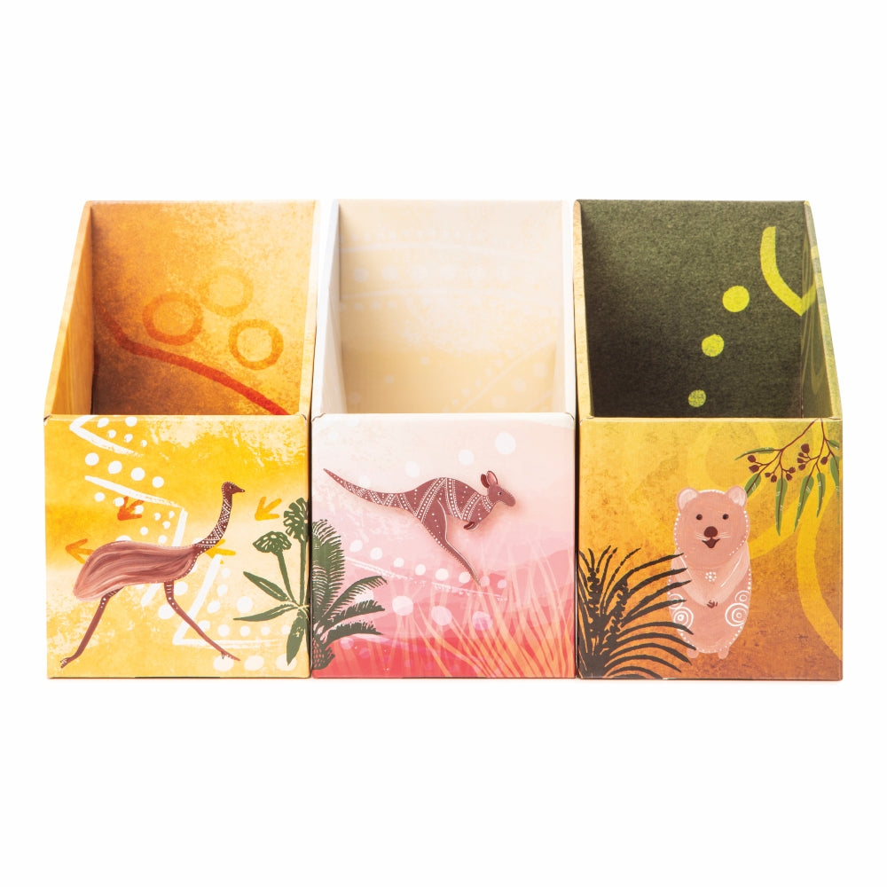 Indigenous Magazine Box - Earth Set of 3
