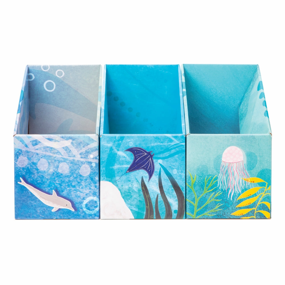 Indigenous Magazine Box - Marine Set of 3