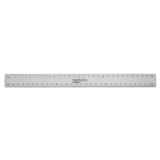 Teachables Plastic Rulers 30cm - Pack of 30