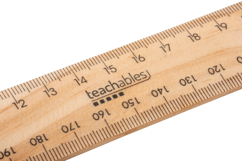 Teachables Wooden Rulers 30 cm - Pack of 30