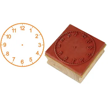 Stamp Clock 12hr 50mm