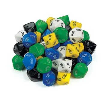 Dice: 10 Face 000-900 Jumbo