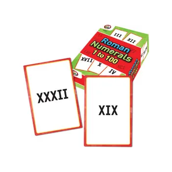 Roman Numerals 1-100 Cards
