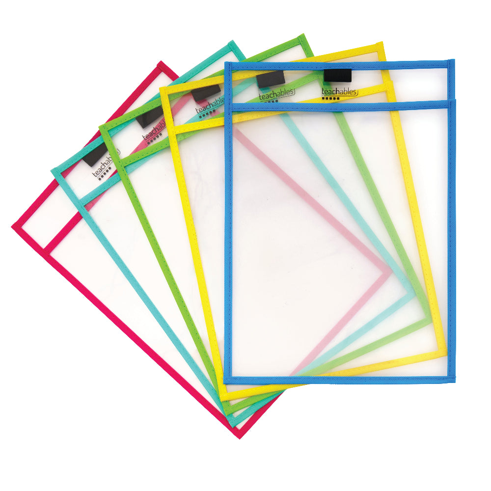 Teachables A4 Swap Write n Wipe Sleeves – Pack of 5